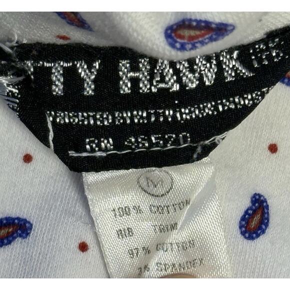 Vintage Kitty Hawk Paisley Turtleneck M (Fits Small) Long Sleeve 90s USA - Picture 4 of 10